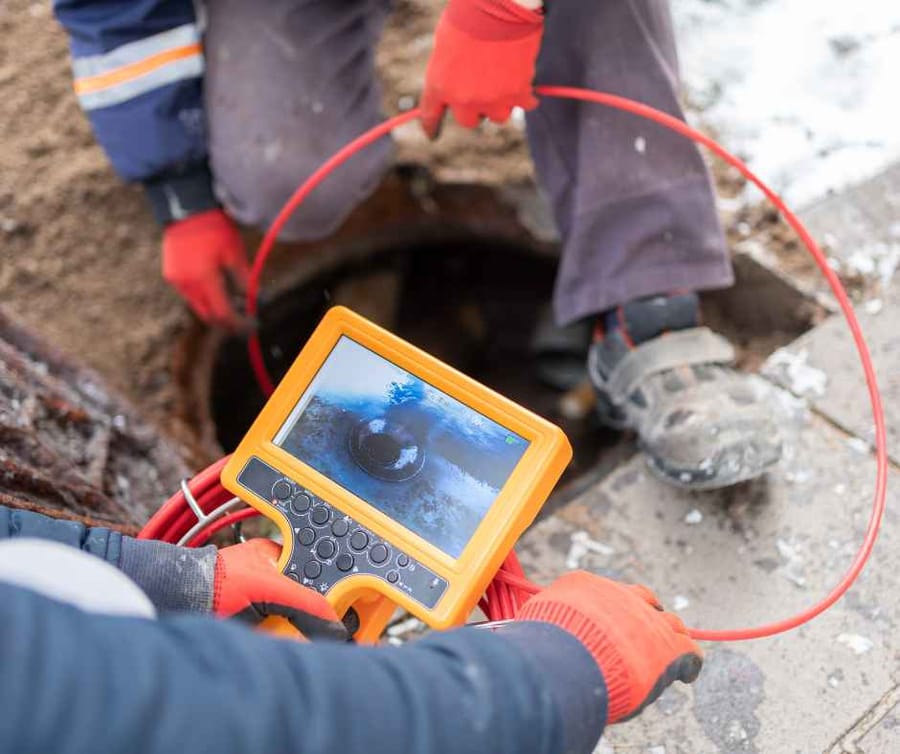 Sewer camera inspection