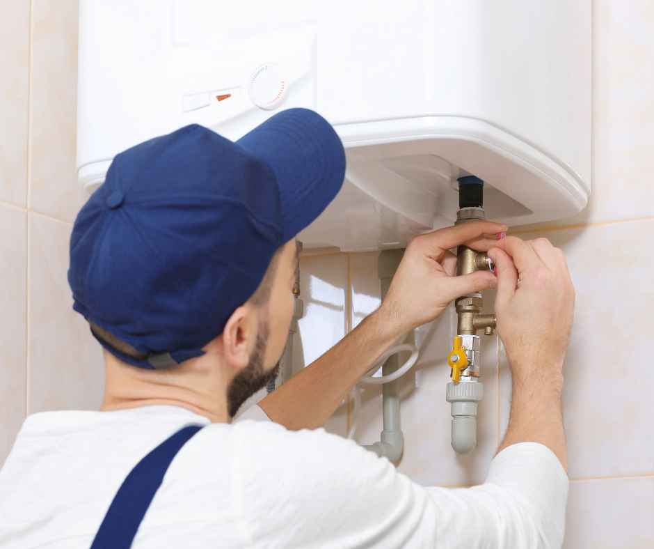 Installing a water heater in a home
